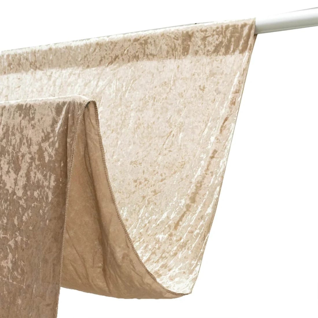 5 ft x 16 ft Premium Crushed Velvet Backdrop Curtain with Rod Pocket