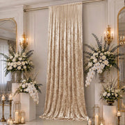 5 ft x 16 ft Premium Crushed Velvet Backdrop Curtain with Rod Pocket