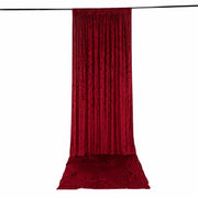 5 ft x 16 ft Premium Crushed Velvet Backdrop Curtain with Rod Pocket BKDP_VEL_PRM_5X16_RED