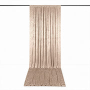 5 ft x 18 ft Premium Crushed Velvet Backdrop Curtain with Rod Pocket