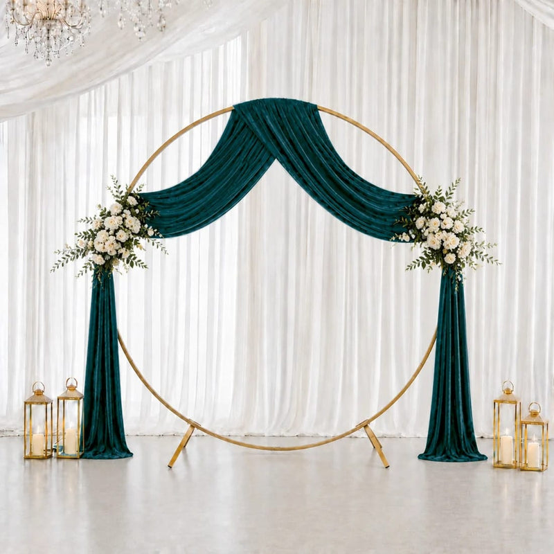 5 ft x 18 ft Premium Crushed Velvet Backdrop Curtain with Rod Pocket