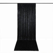 5 ft x 18 ft Premium Crushed Velvet Backdrop Curtain with Rod Pocket