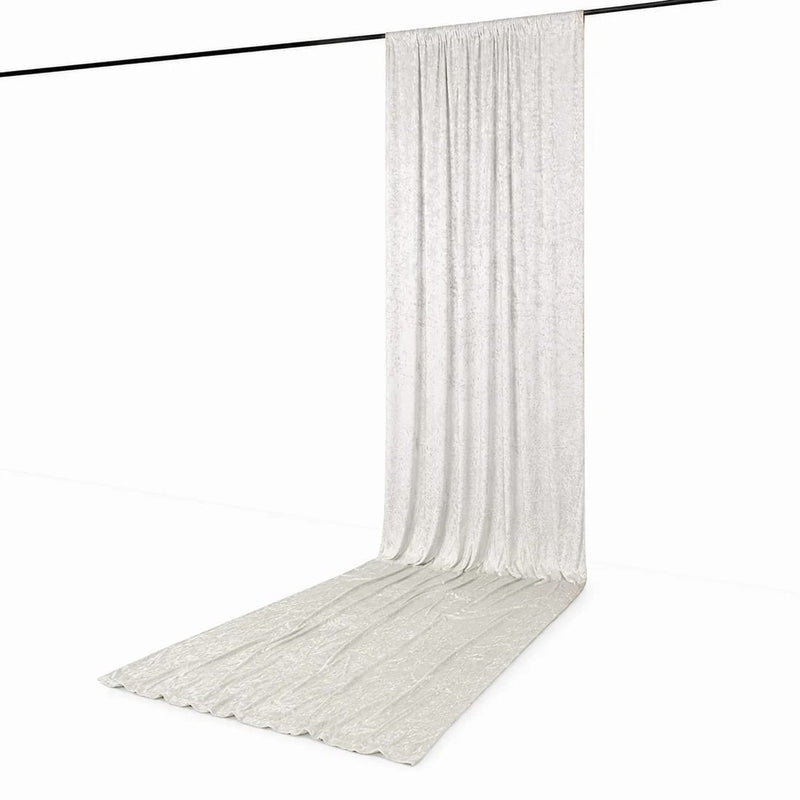 5 ft x 18 ft Premium Crushed Velvet Backdrop Curtain with Rod Pocket