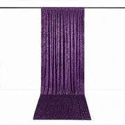 5 ft x 18 ft Premium Crushed Velvet Backdrop Curtain with Rod Pocket