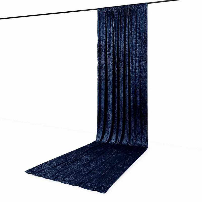5 ft x 18 ft Premium Crushed Velvet Backdrop Curtain with Rod Pocket