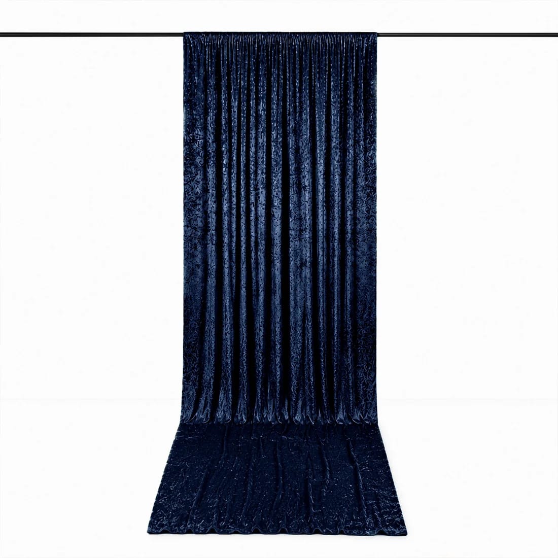 5 ft x 18 ft Premium Crushed Velvet Backdrop Curtain with Rod Pocket