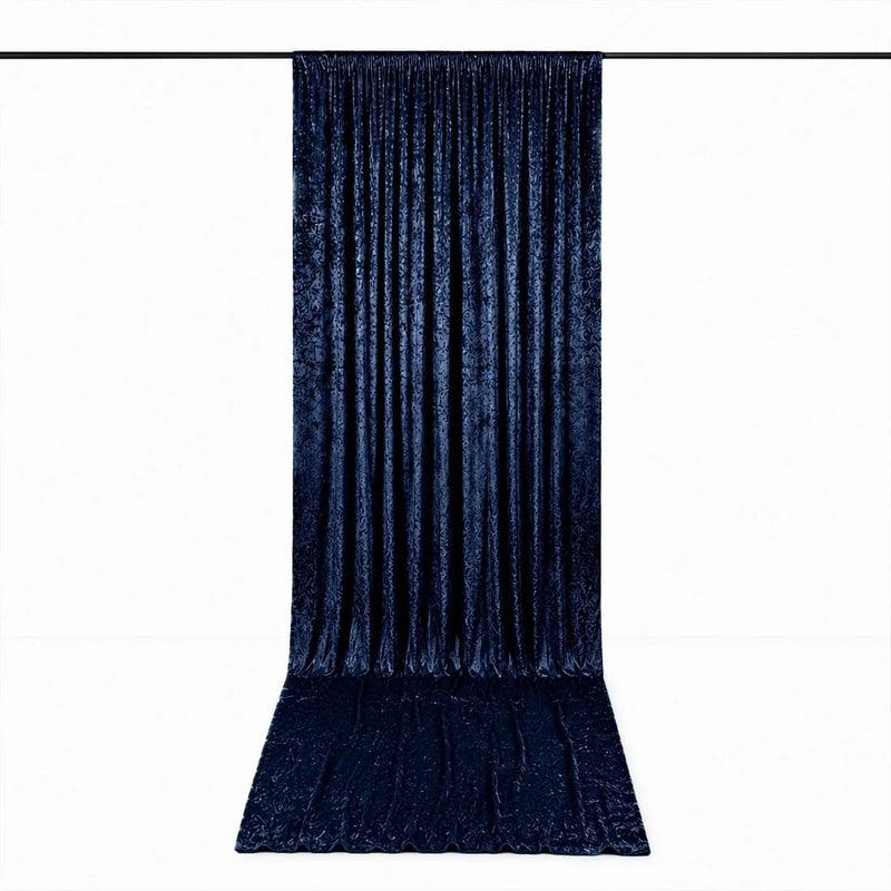 5 ft x 18 ft Premium Crushed Velvet Backdrop Curtain with Rod Pocket
