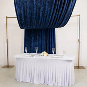 5 ft x 18 ft Premium Crushed Velvet Backdrop Curtain with Rod Pocket