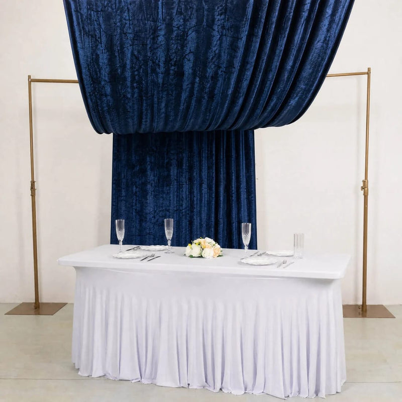 5 ft x 18 ft Premium Crushed Velvet Backdrop Curtain with Rod Pocket