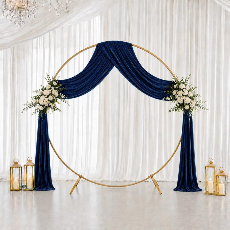 5 ft x 18 ft Premium Crushed Velvet Backdrop Curtain with Rod Pocket