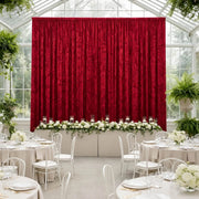 5 ft x 20 ft Premium Crushed Velvet Backdrop Curtain with Rod Pocket