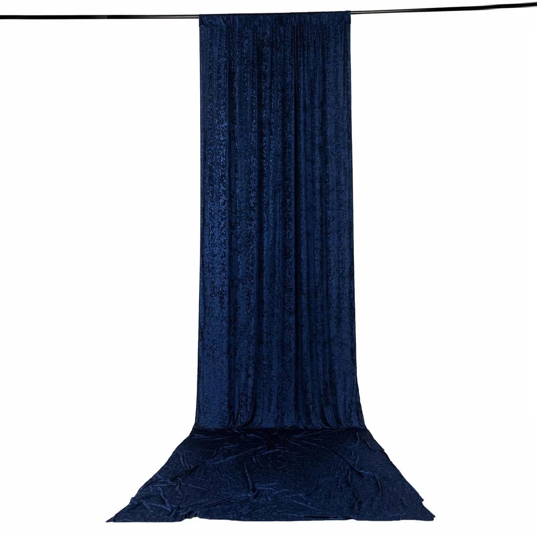 5 ft x 20 ft Premium Crushed Velvet Backdrop Curtain with Rod Pocket