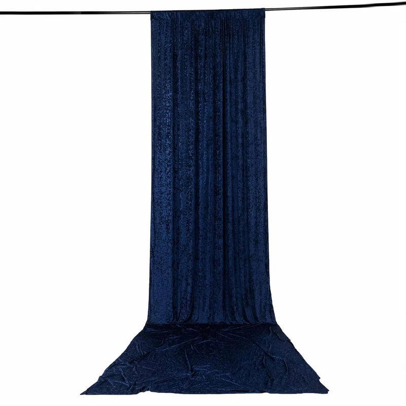 5 ft x 20 ft Premium Crushed Velvet Backdrop Curtain with Rod Pocket