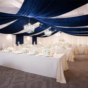 5 ft x 20 ft Premium Crushed Velvet Backdrop Curtain with Rod Pocket