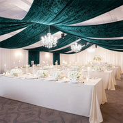 5 ft x 20 ft Premium Crushed Velvet Backdrop Curtain with Rod Pocket