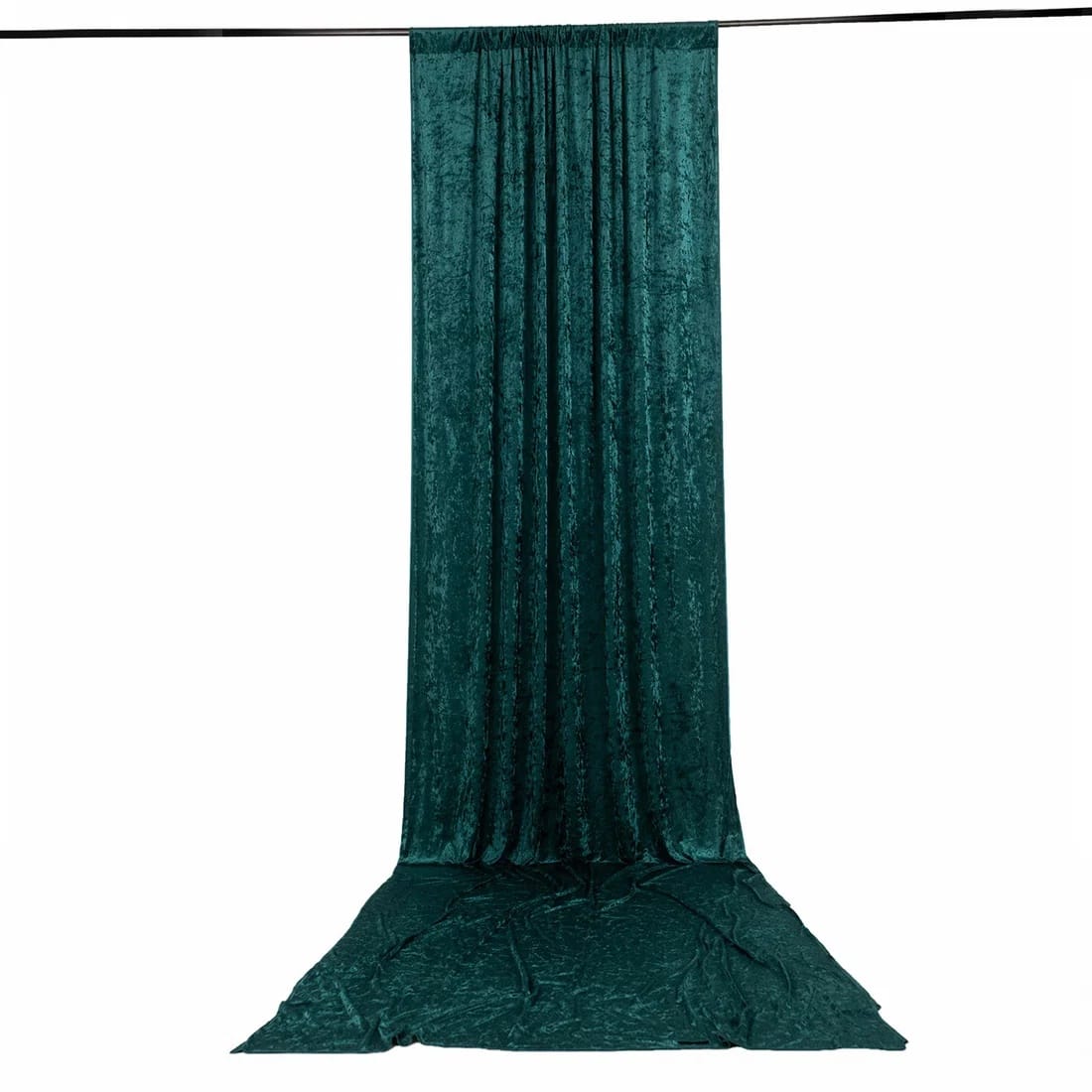 5 ft x 20 ft Premium Crushed Velvet Backdrop Curtain with Rod Pocket