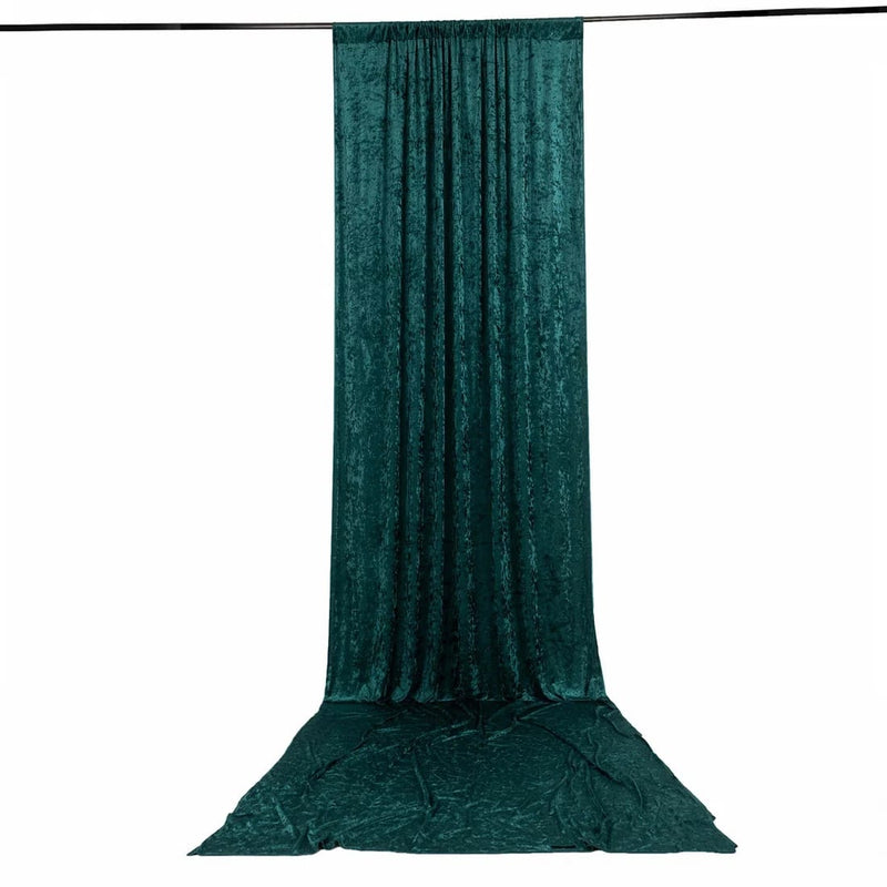 5 ft x 20 ft Premium Crushed Velvet Backdrop Curtain with Rod Pocket