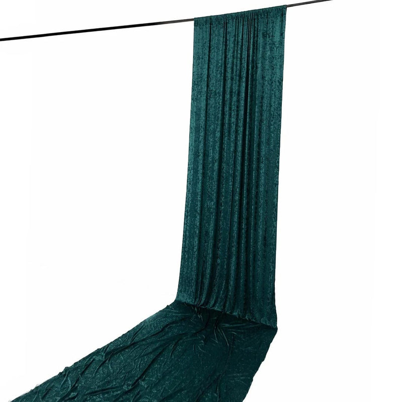 5 ft x 20 ft Premium Crushed Velvet Backdrop Curtain with Rod Pocket