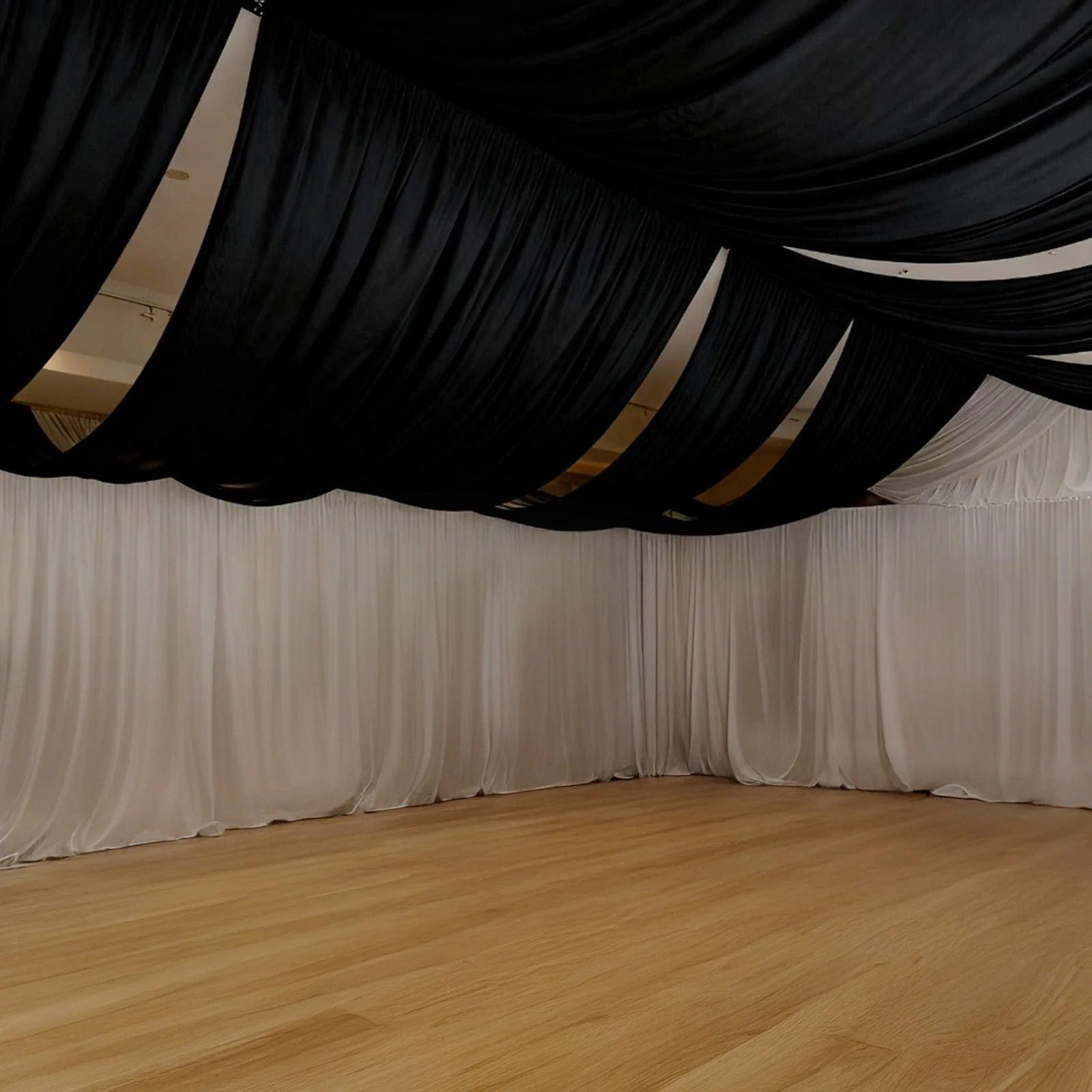 5 ft x 32 ft 4-Way Stretch Spandex Ceiling Drape Panel Backdrop Curtain