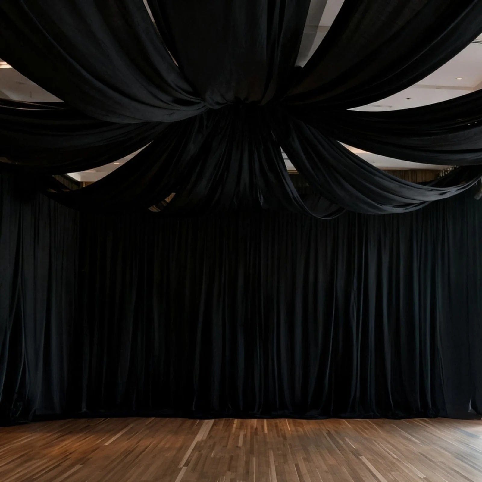 5 ft x 32 ft 4-Way Stretch Spandex Ceiling Drape Panel Backdrop Curtain