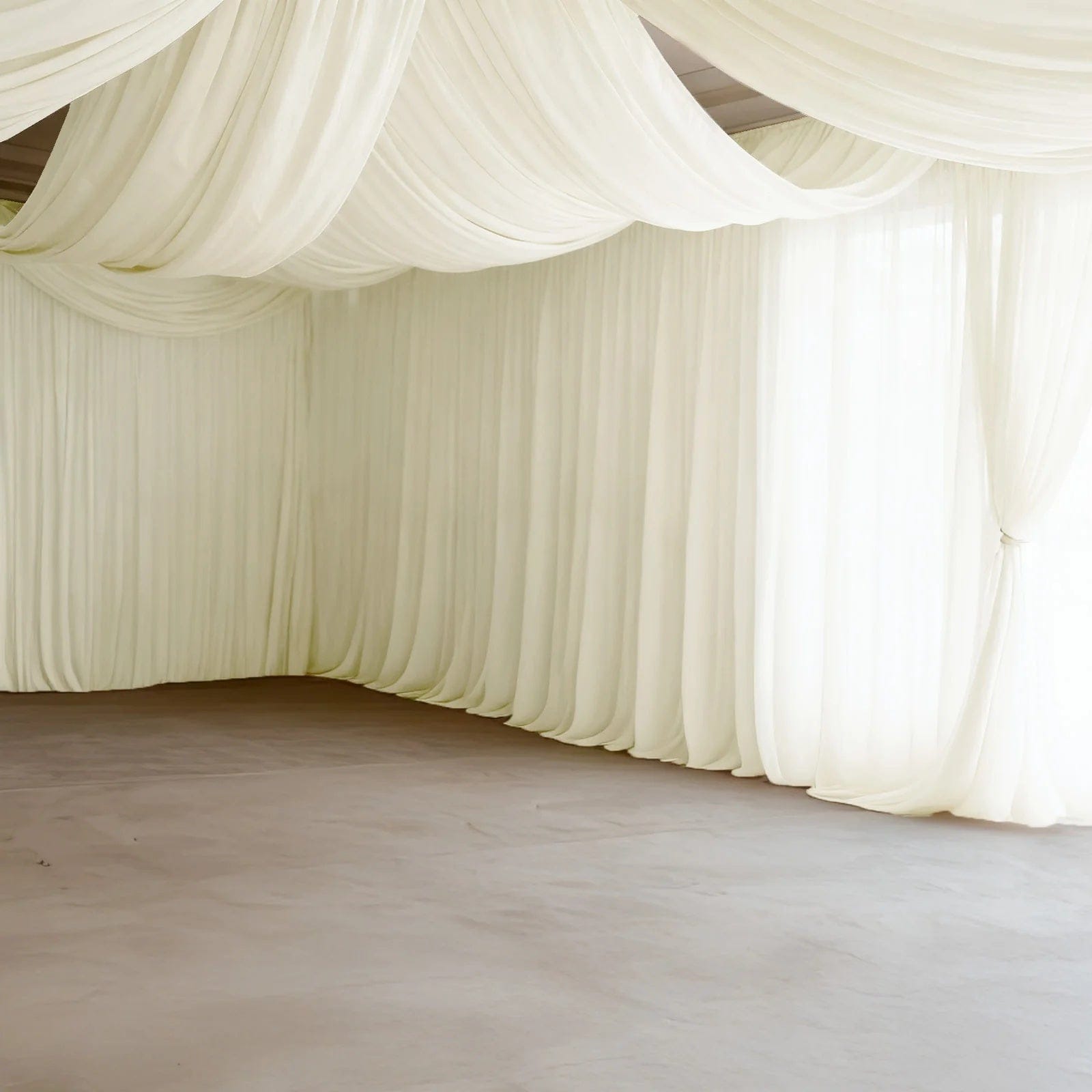 5 ft x 32 ft 4-Way Stretch Spandex Ceiling Drape Panel Backdrop Curtain