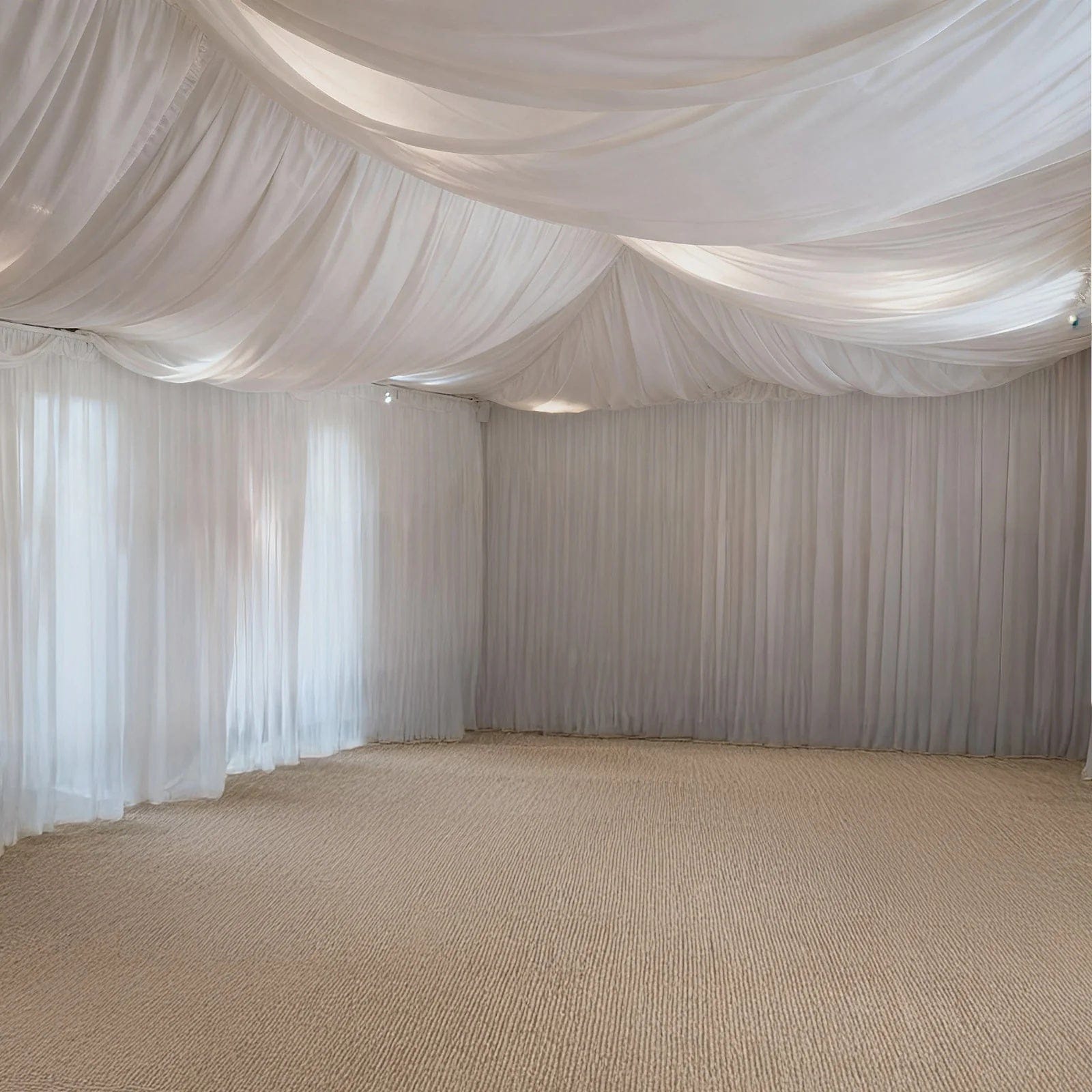 5 ft x 32 ft 4-Way Stretch Spandex Ceiling Drape Panel Backdrop Curtain