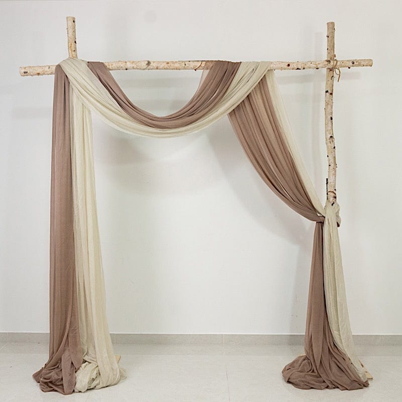 5 ft x 32 ft Sheer Chiffon Curtain Backdrop Drapery Panel