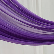 5 ft x 32 ft Sheer Chiffon Curtain Backdrop Drapery Panel