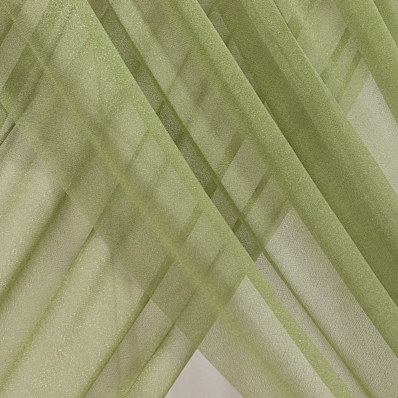 5 ft x 32 ft Sheer Chiffon Curtain Backdrop Drapery Panel