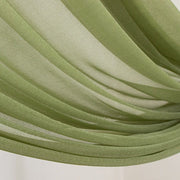 5 ft x 32 ft Sheer Chiffon Curtain Backdrop Drapery Panel