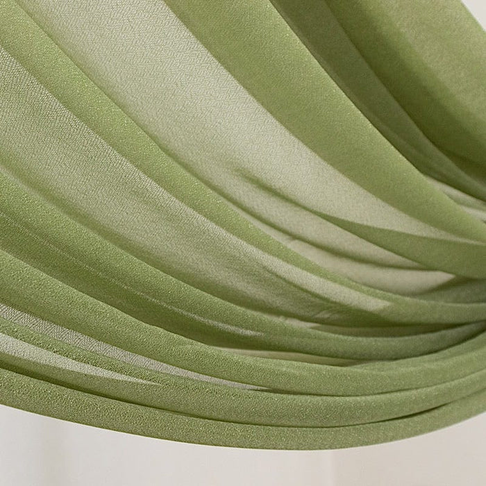 5 ft x 32 ft Sheer Chiffon Curtain Backdrop Drapery Panel