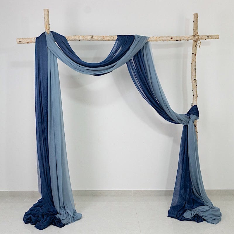 5 ft x 32 ft Sheer Chiffon Curtain Backdrop Drapery Panel
