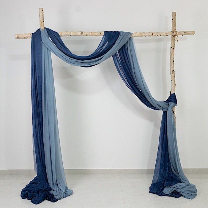 5 ft x 32 ft Sheer Chiffon Curtain Backdrop Drapery Panel