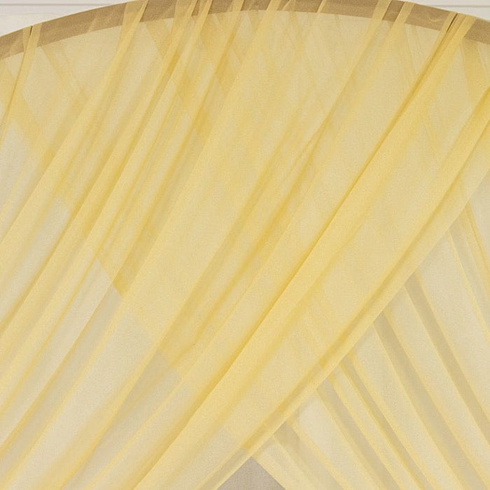 5 ft x 32 ft Sheer Chiffon Curtain Backdrop Drapery Panel