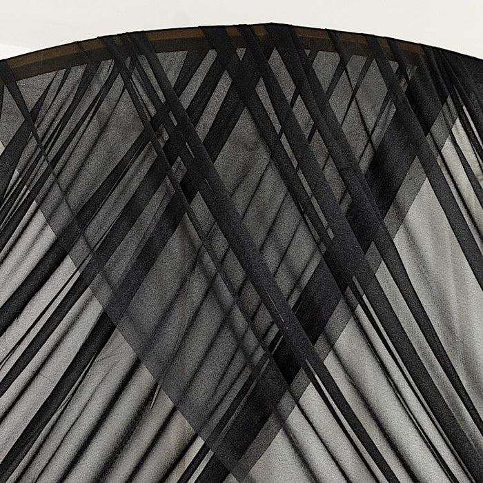 5 ft x 32 ft Sheer Chiffon Curtain Backdrop Drapery Panel