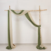 5 ft x 32 ft Sheer Chiffon Curtain Backdrop Drapery Panel