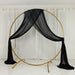 5 ft x 32 ft Sheer Chiffon Curtain Backdrop Drapery Panel CUR_PANCHIF01_5X32_BLK