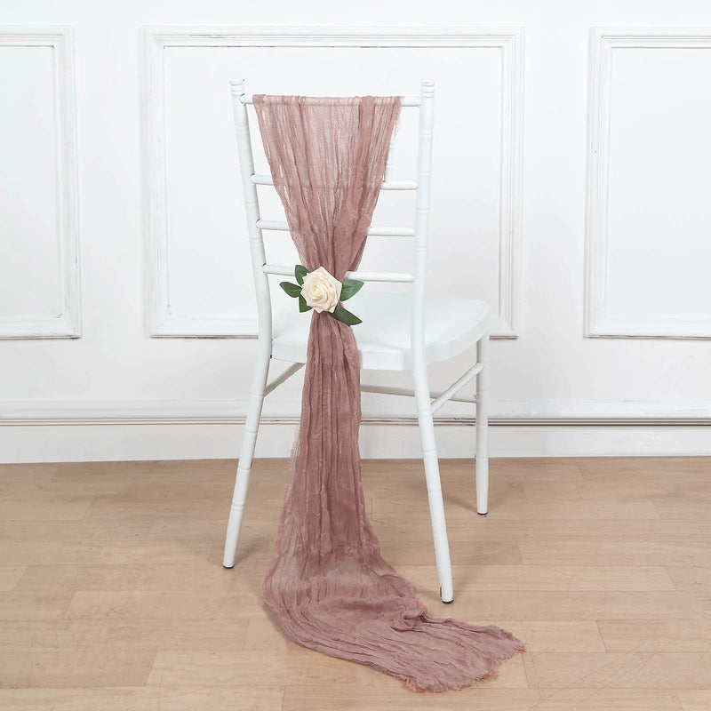 5 Gauze Cheesecloth Chair Sashes