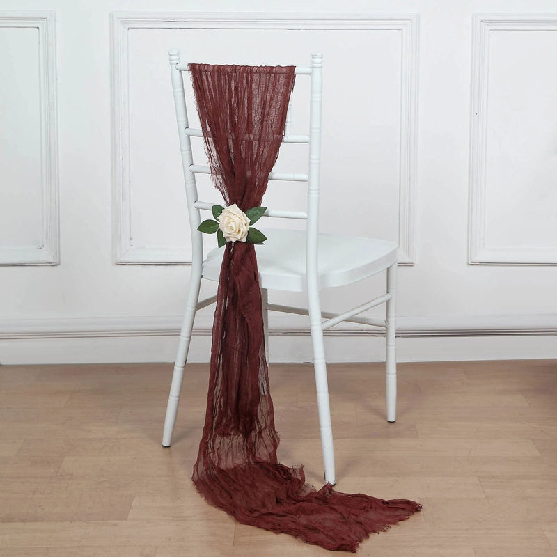 5 Gauze Cheesecloth Chair Sashes