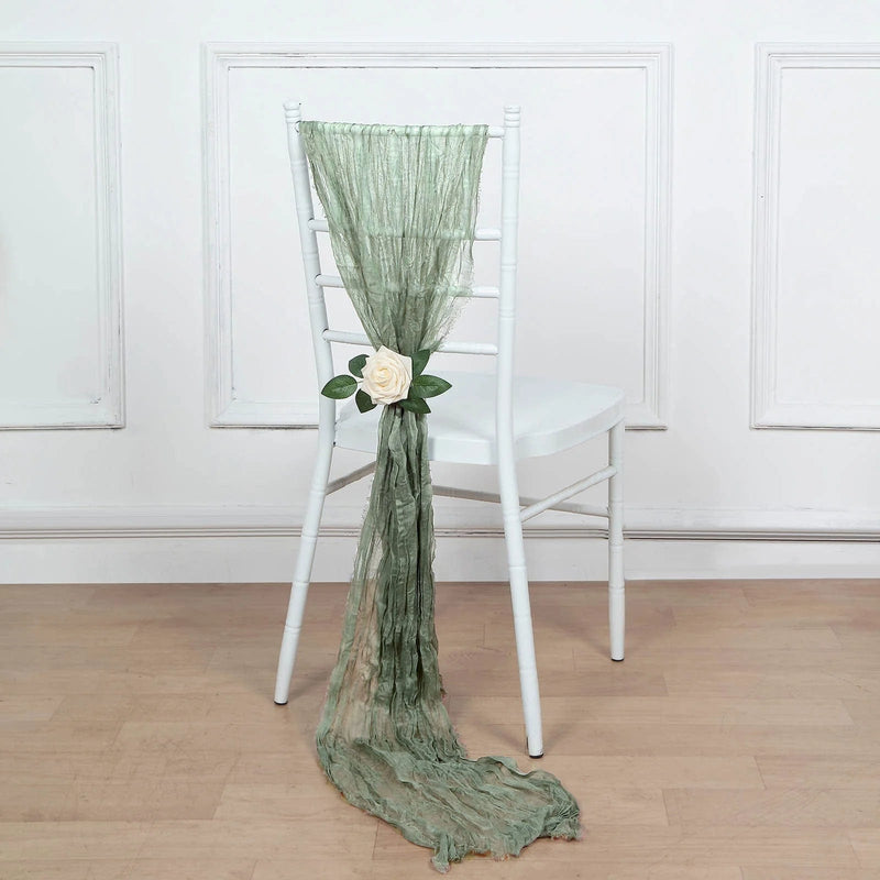 5 Gauze Cheesecloth Chair Sashes