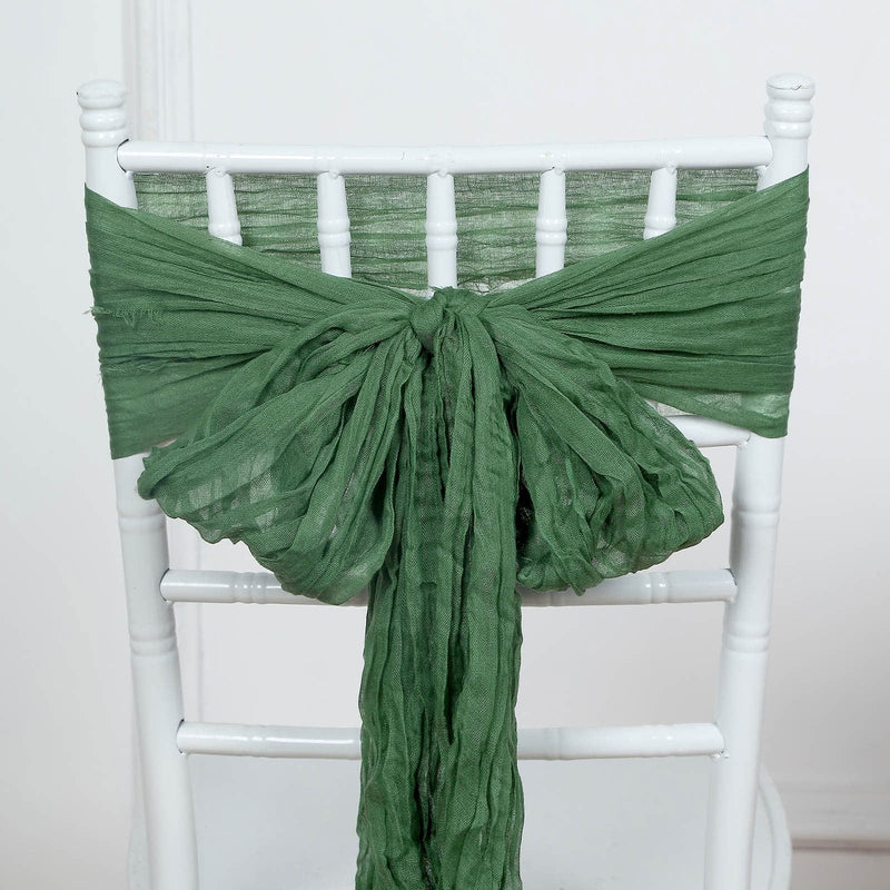 5 Gauze Cheesecloth Chair Sashes