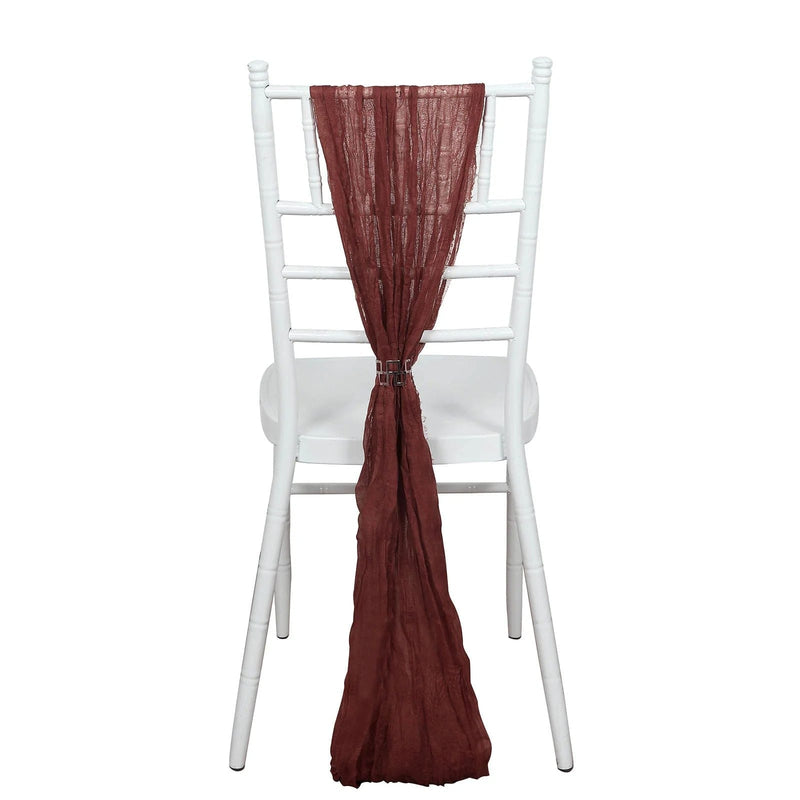 5 Gauze Cheesecloth Chair Sashes