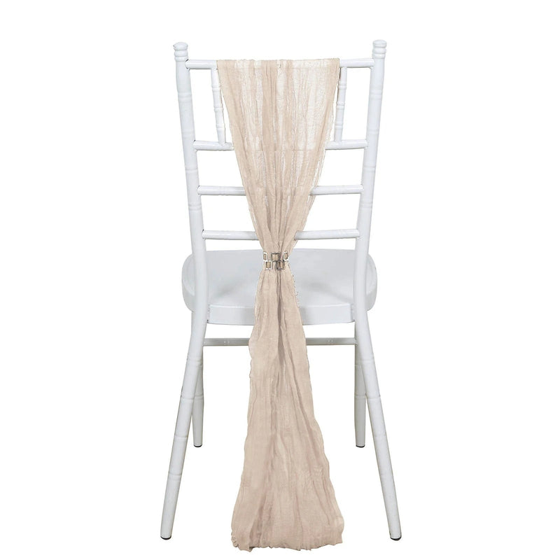 5 Gauze Cheesecloth Chair Sashes