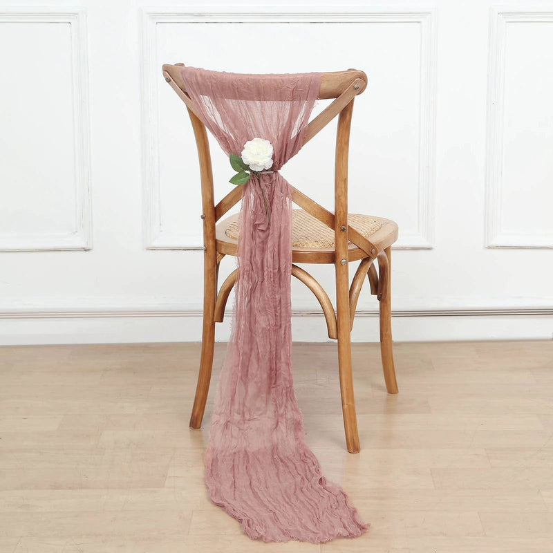 5 Gauze Cheesecloth Chair Sashes