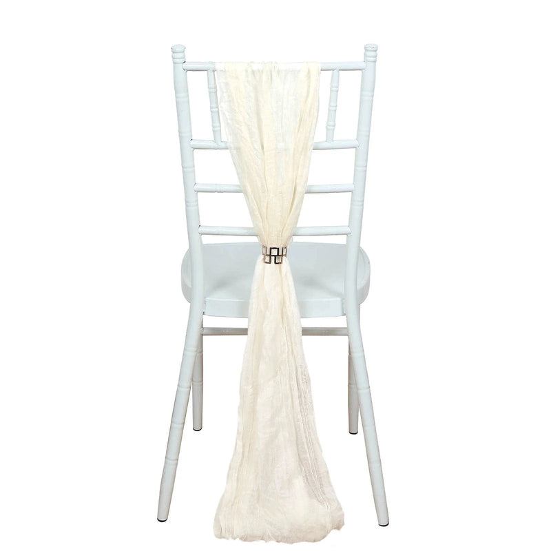 5 Gauze Cheesecloth Chair Sashes