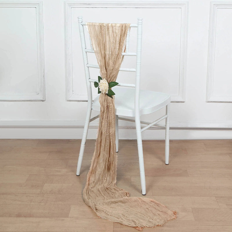 5 Gauze Cheesecloth Chair Sashes