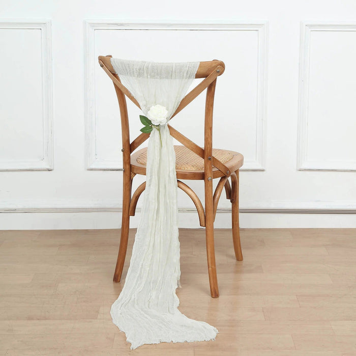 5 Gauze Cheesecloth Chair Sashes