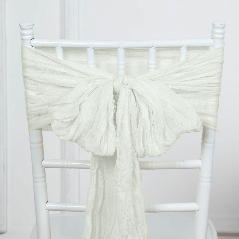 5 Gauze Cheesecloth Chair Sashes