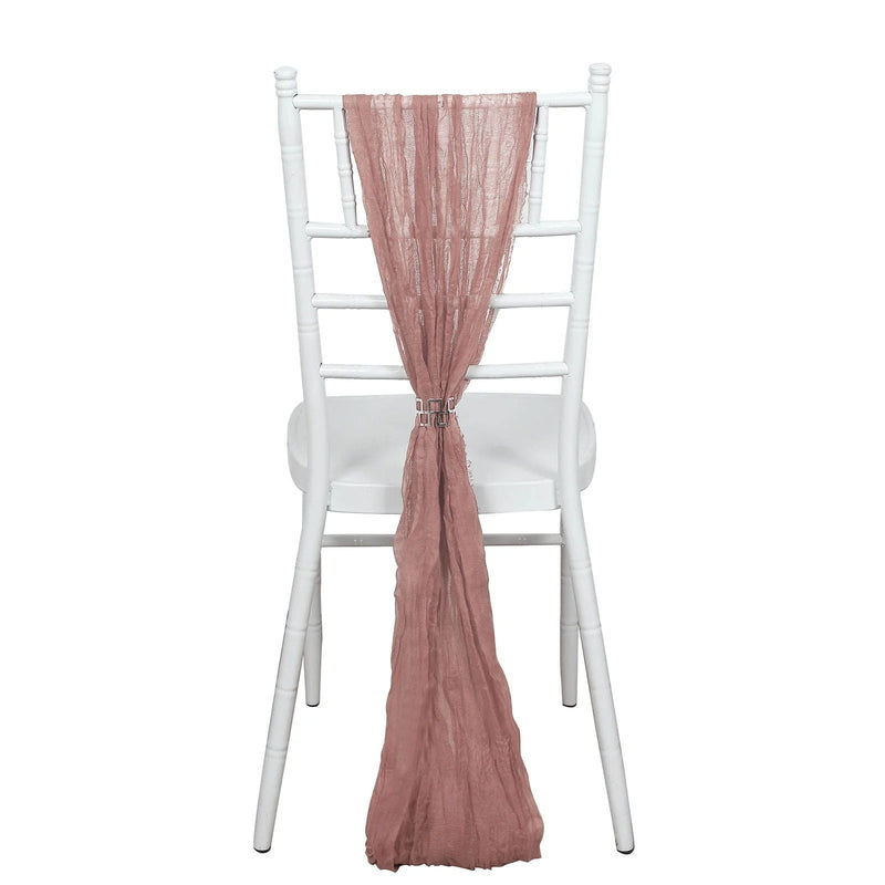 5 Gauze Cheesecloth Chair Sashes SASH_CHES_080