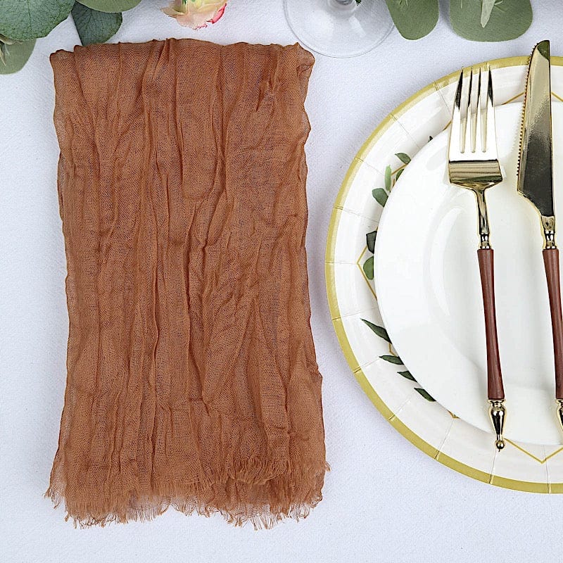5 Gauze Cheesecloth Cotton Dinner Napkins